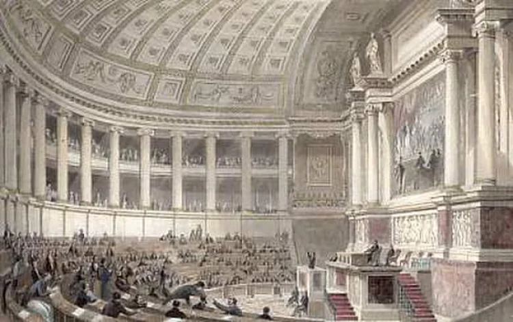 Palais Bourbon.  Stahlstich: Thomas Allom   | © Foto: wikimedia commons