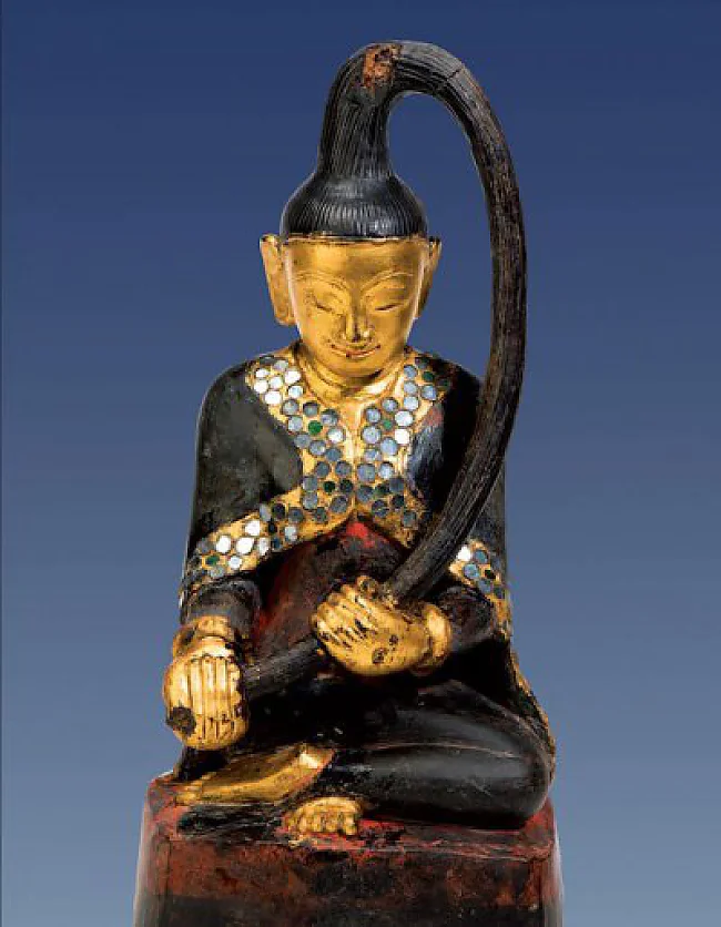 MYANMAR Vasundhara-Figur, Kloster Kauktein bei Kenghkam, 19. Jh., Sammlung Scherman | © Museum Fünf Kontinente, Marianne Franke